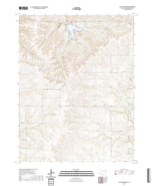 Lake Wabaunsee topographic map thumbnail