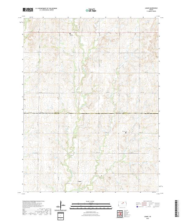 Lamar topographic map thumbnail