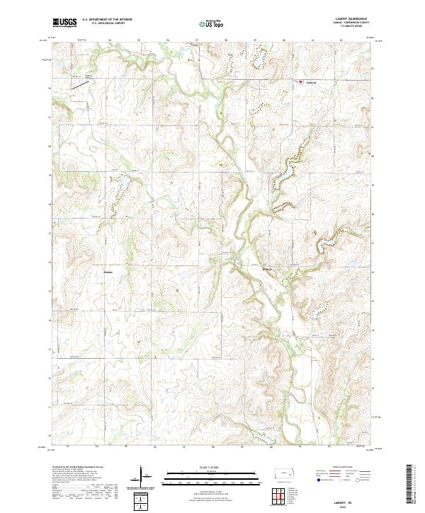 Lamont topographic map thumbnail