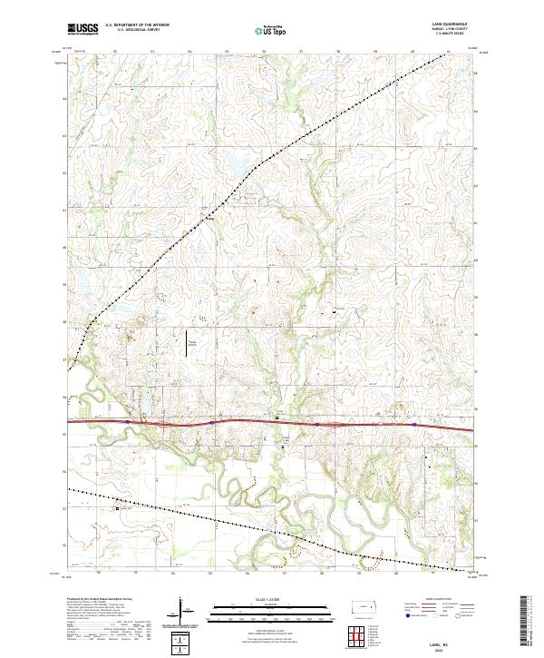 Lang topographic map thumbnail