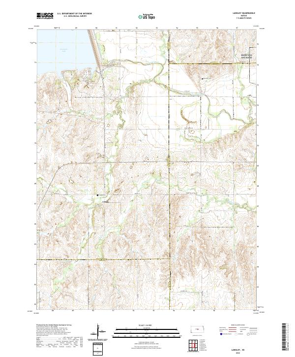Langley topographic map thumbnail