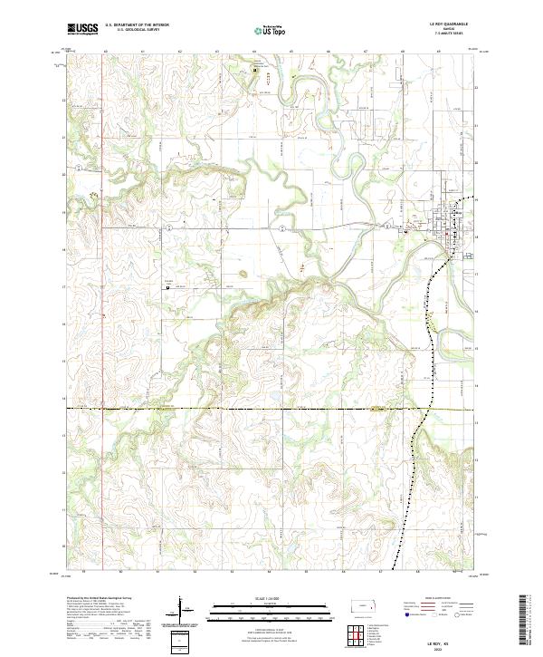 Le Roy topographic map thumbnail