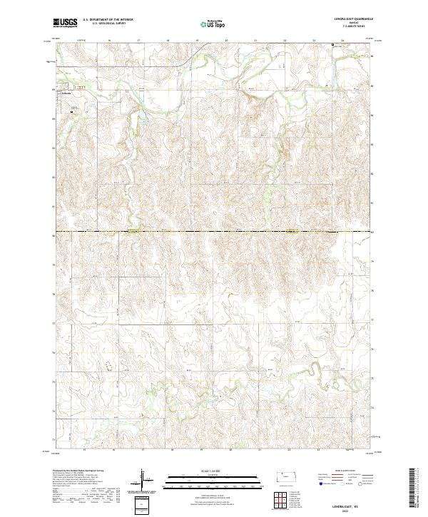Lenora East topographic map thumbnail