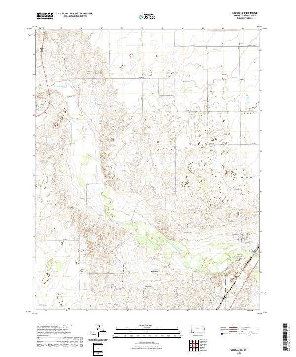 Liberal NE topographic map thumbnail