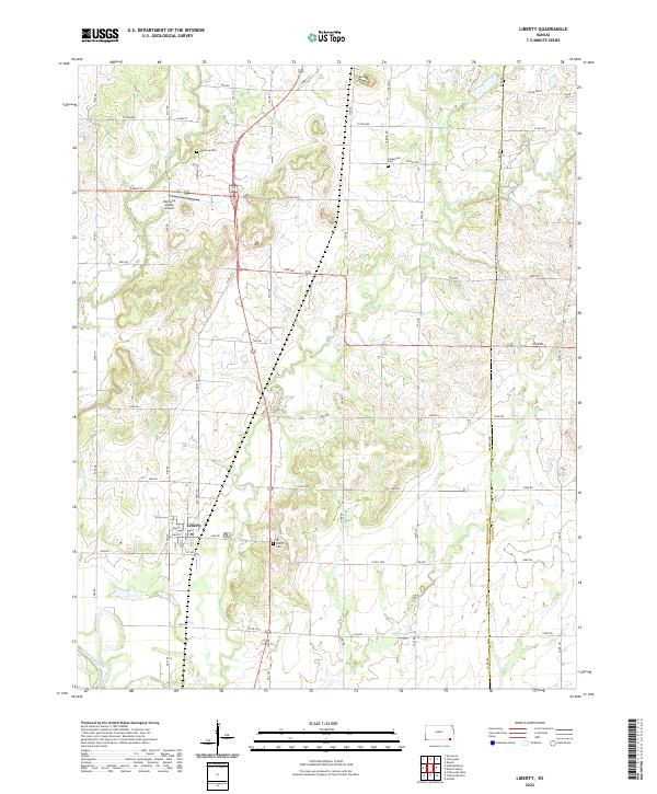 Liberty topographic map thumbnail