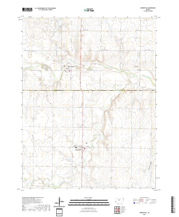 Liebenthal topographic map thumbnail