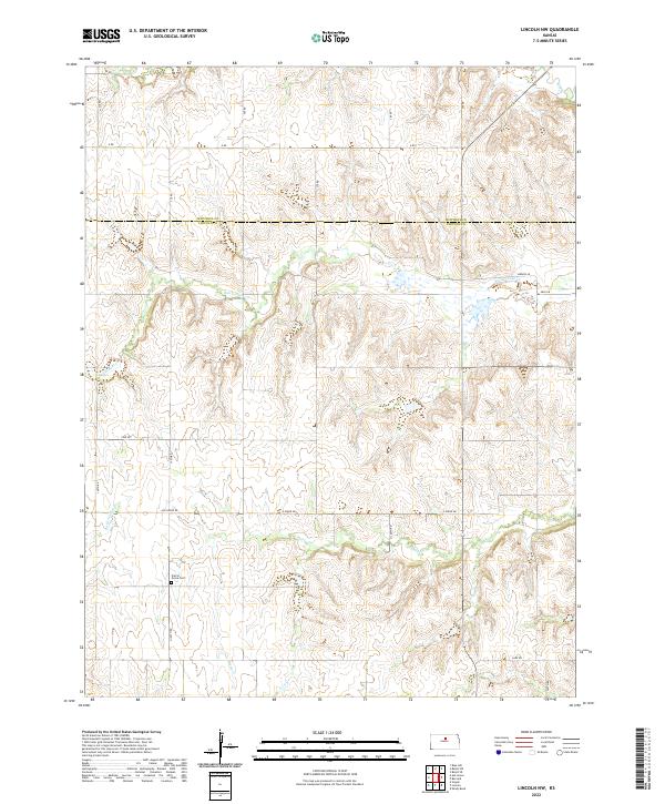 Lincoln NW topographic map thumbnail