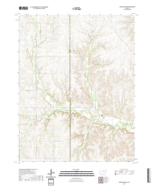 Lincolnville NE topographic map thumbnail