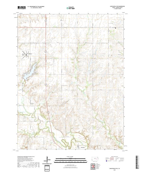 Lincolnville SW topographic map thumbnail