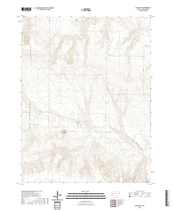 Lone Butte topographic map thumbnail