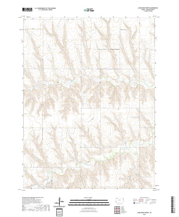Long Draw North topographic map thumbnail