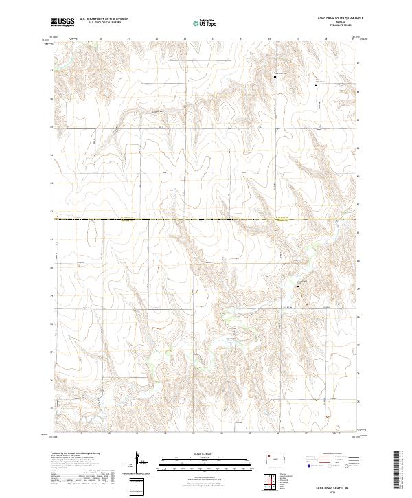 Long Draw South topographic map thumbnail