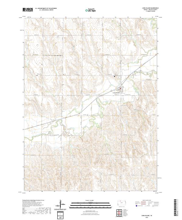 Long Island topographic map thumbnail