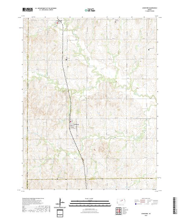 Longford topographic map thumbnail