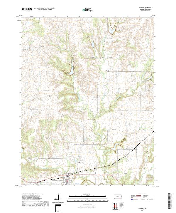 Longton topographic map thumbnail