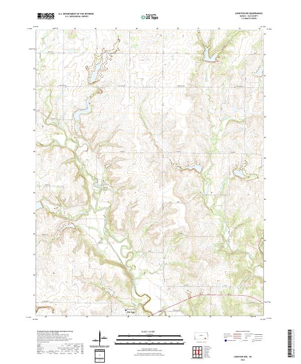 Longton NW topographic map thumbnail