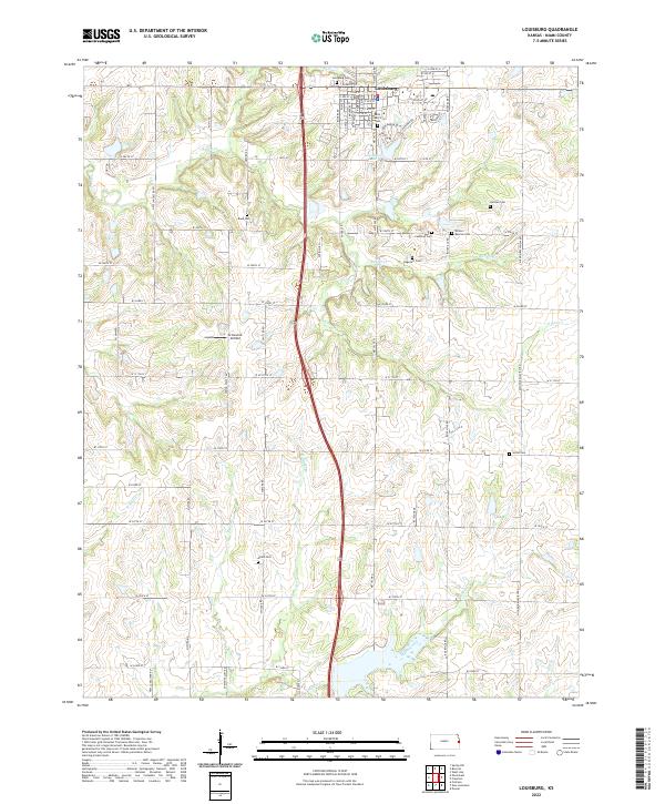 Louisburg topographic map thumbnail