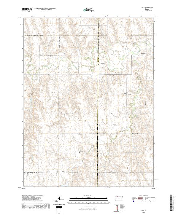 Lyle topographic map thumbnail