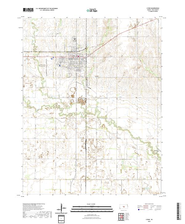 Lyons topographic map thumbnail