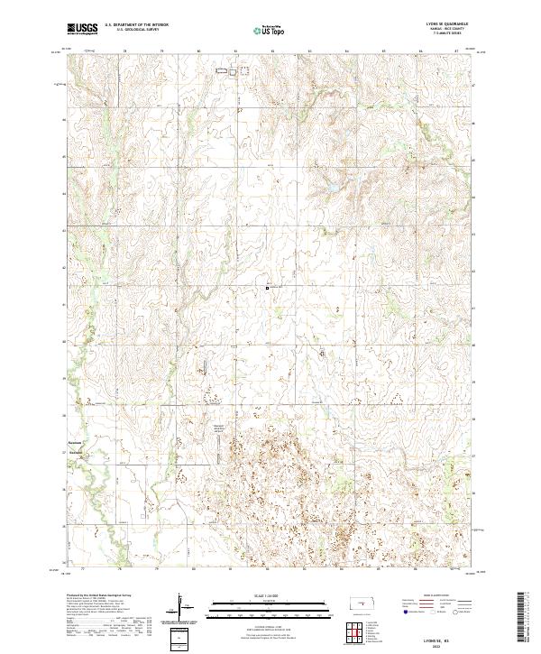 Lyons SE topographic map thumbnail