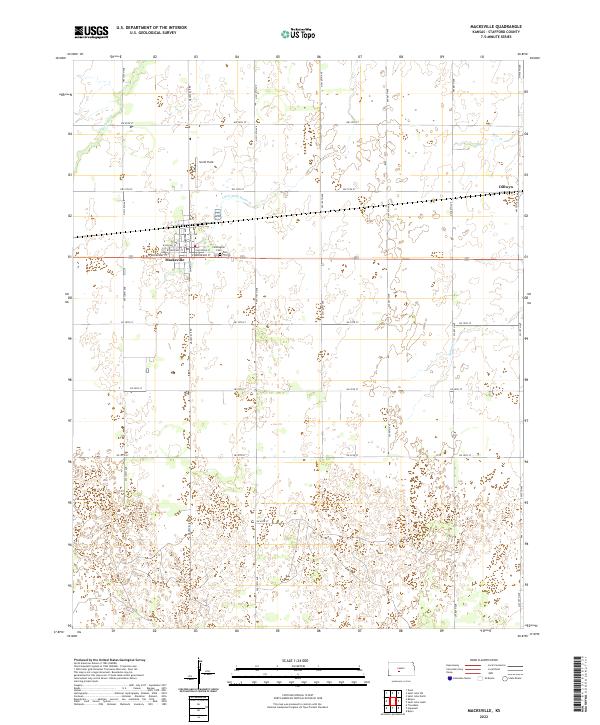 Macksville topographic map thumbnail