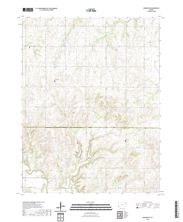 Madison NE topographic map thumbnail