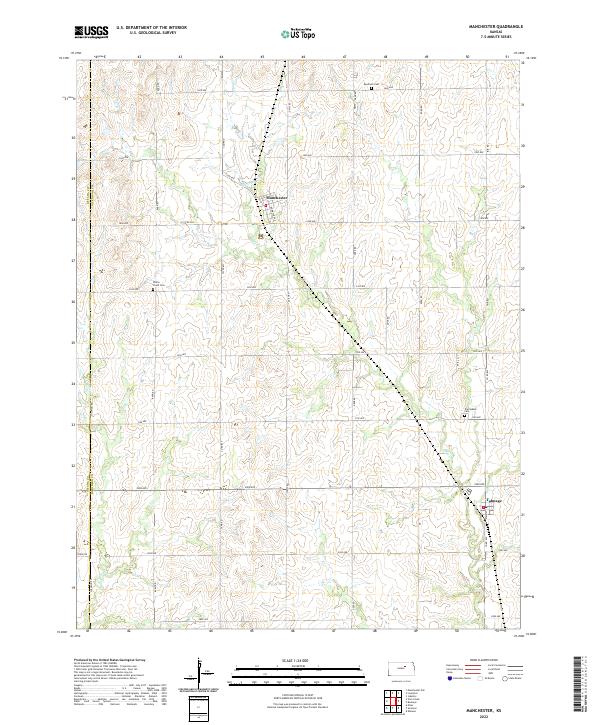 Manchester topographic map thumbnail