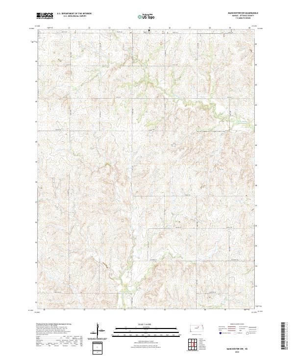 Manchester NW topographic map thumbnail
