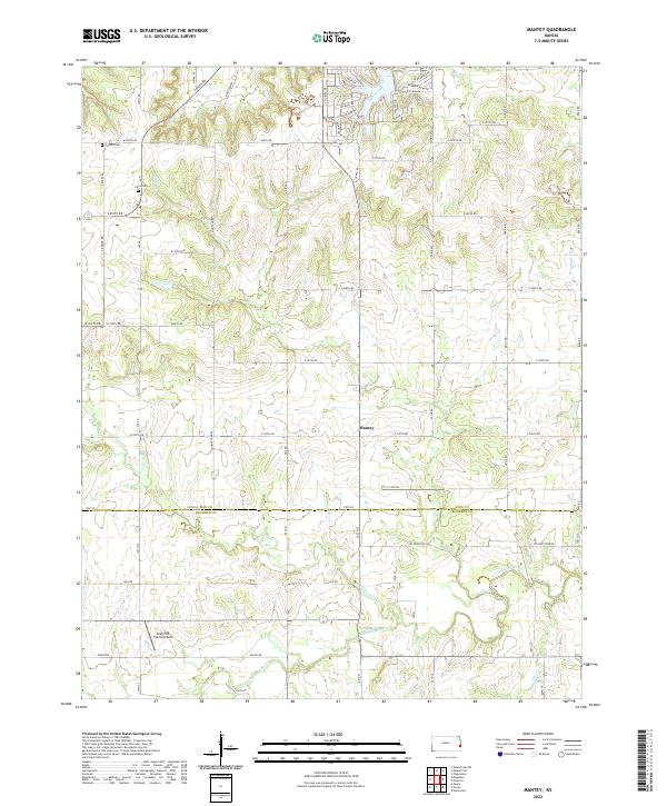 Mantey topographic map thumbnail