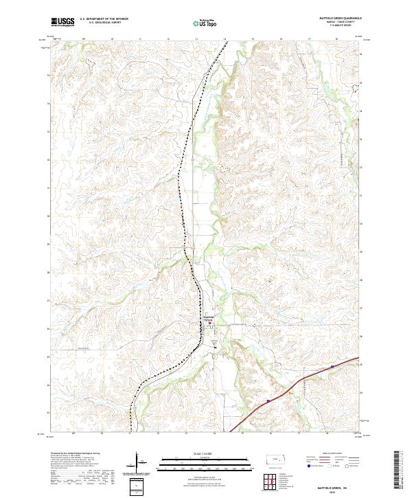 Matfield Green topographic map thumbnail
