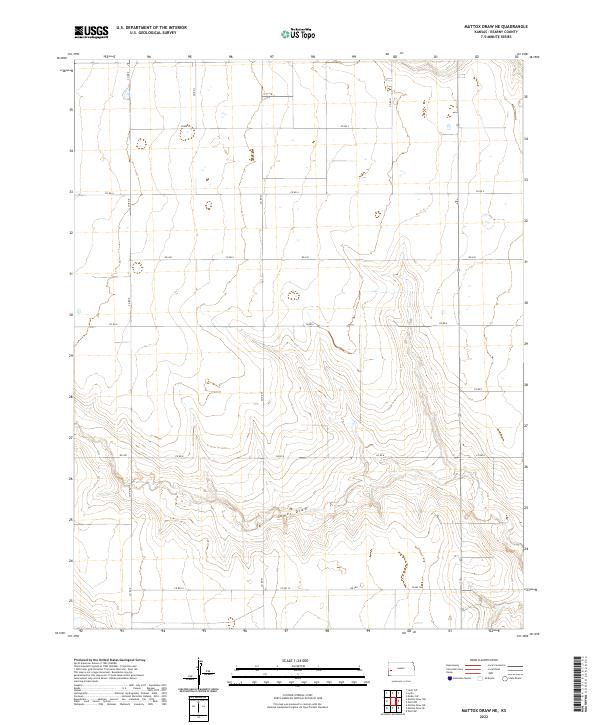 Mattox Draw NE topographic map thumbnail