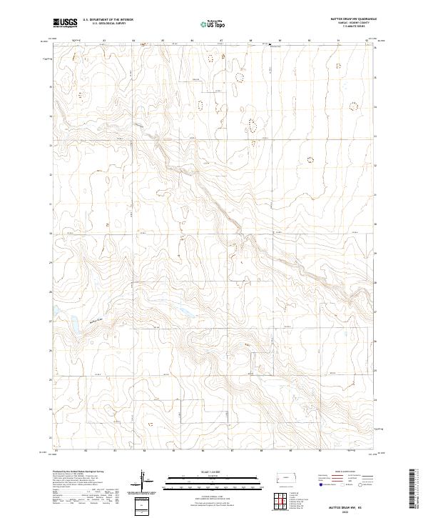 Mattox Draw NW topographic map thumbnail