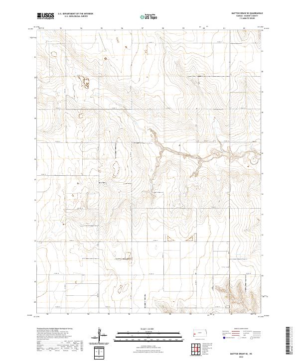 Mattox Draw SE topographic map thumbnail