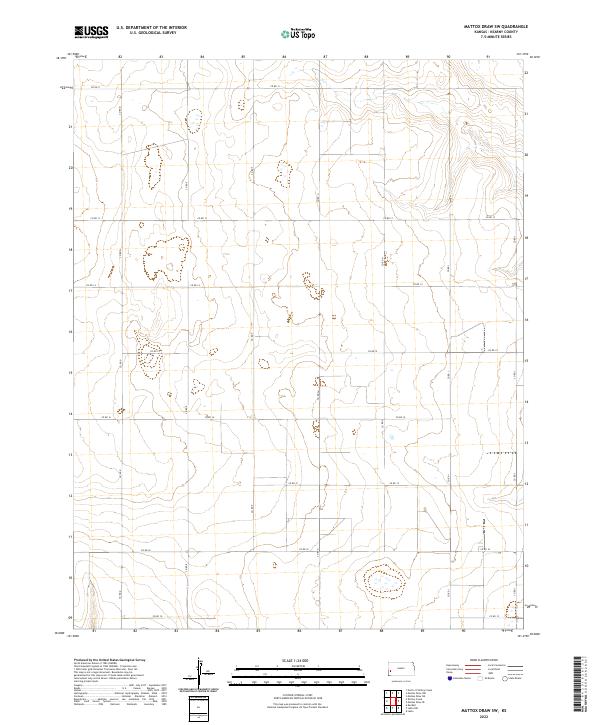 Mattox Draw SW topographic map thumbnail