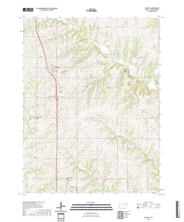 Mayetta topographic map thumbnail