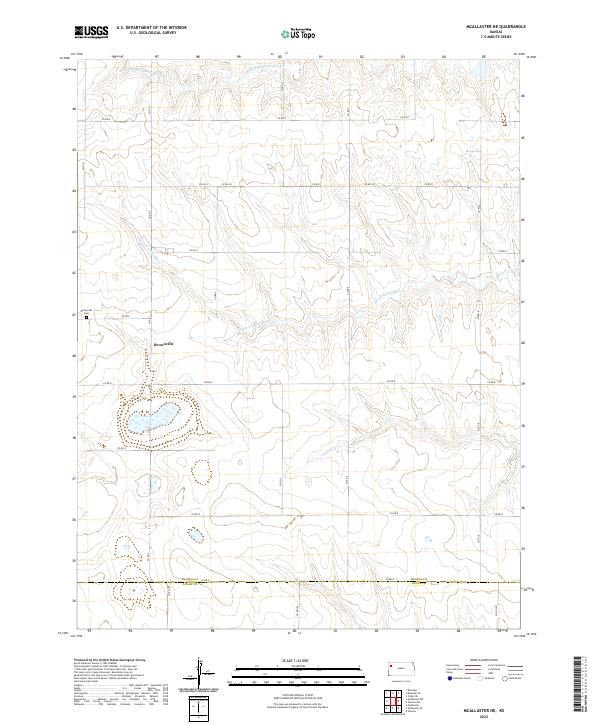 McAllaster NE topographic map thumbnail