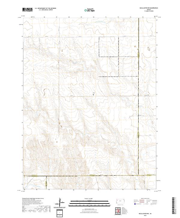 McAllaster NW topographic map thumbnail