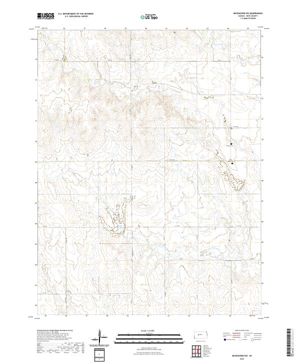 McCracken SW topographic map thumbnail