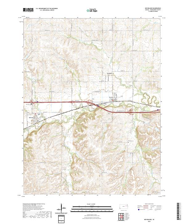 McFarland topographic map thumbnail