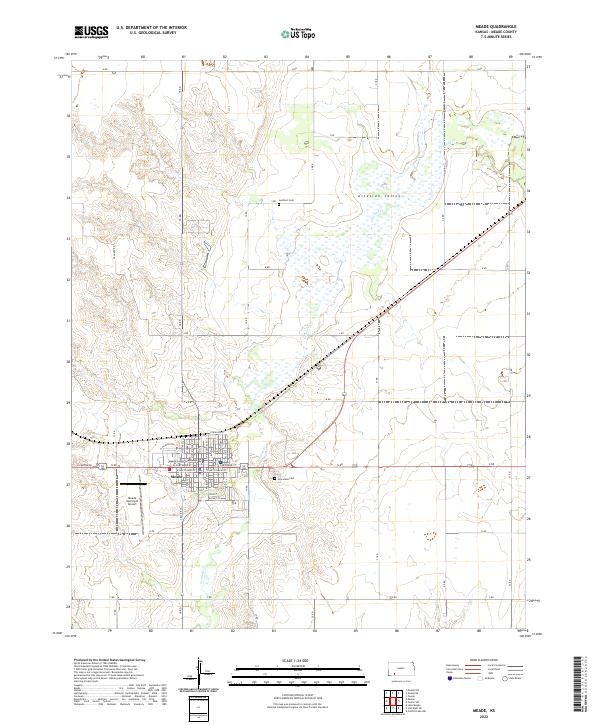 Meade topographic map thumbnail