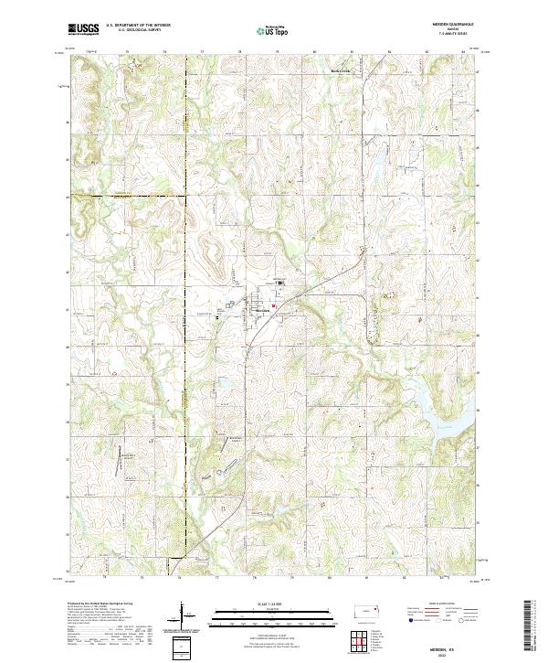 Meriden topographic map thumbnail