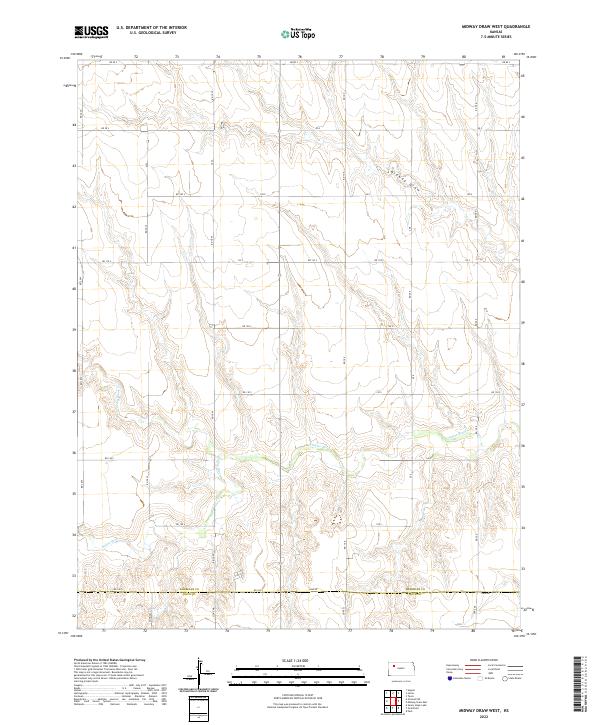 Midway Draw West topographic map thumbnail
