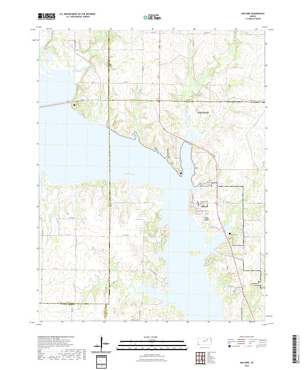 Milford topographic map thumbnail