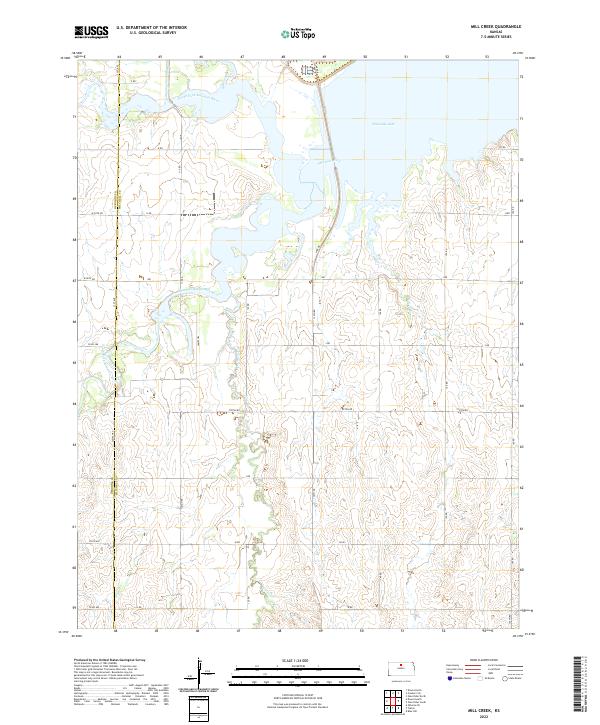 Mill Creek topographic map thumbnail