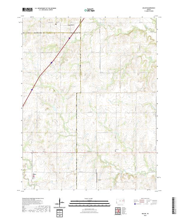 Miller topographic map thumbnail