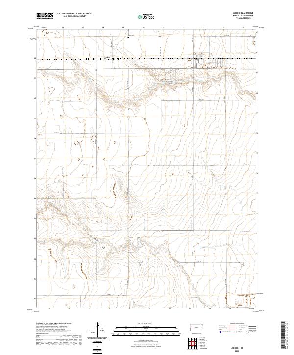 Modoc topographic map thumbnail