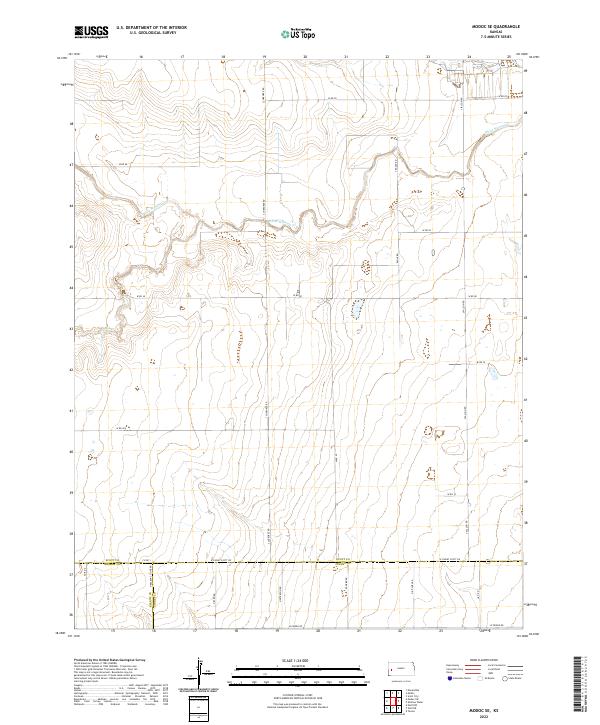 Modoc SE topographic map thumbnail