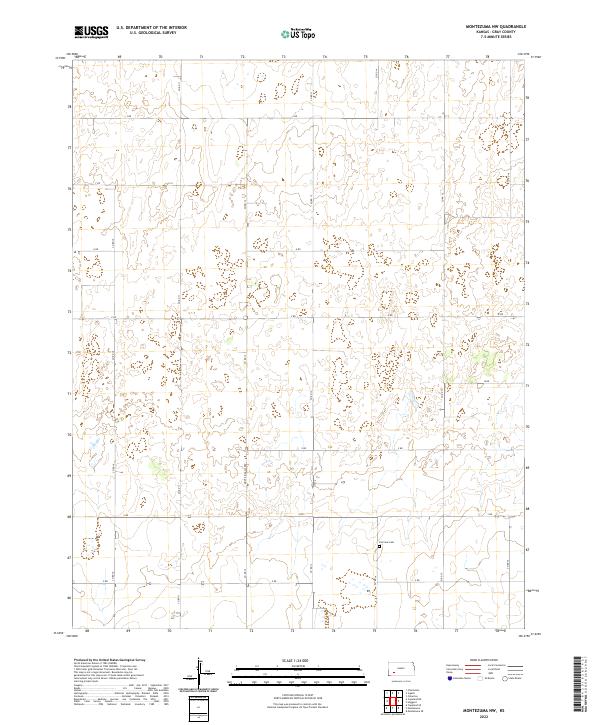 Montezuma NW topographic map thumbnail
