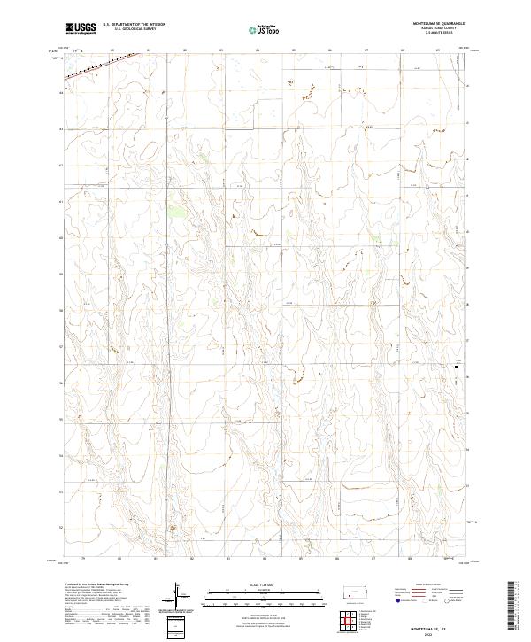 Montezuma SE topographic map thumbnail