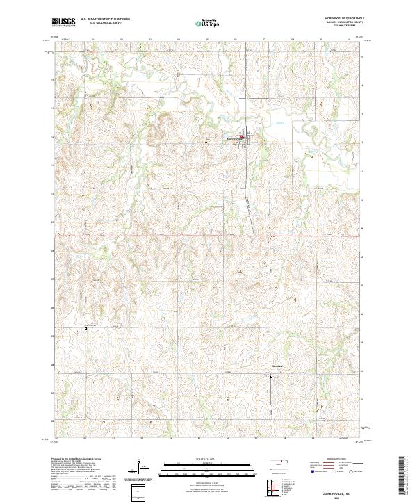 Morrowville topographic map thumbnail